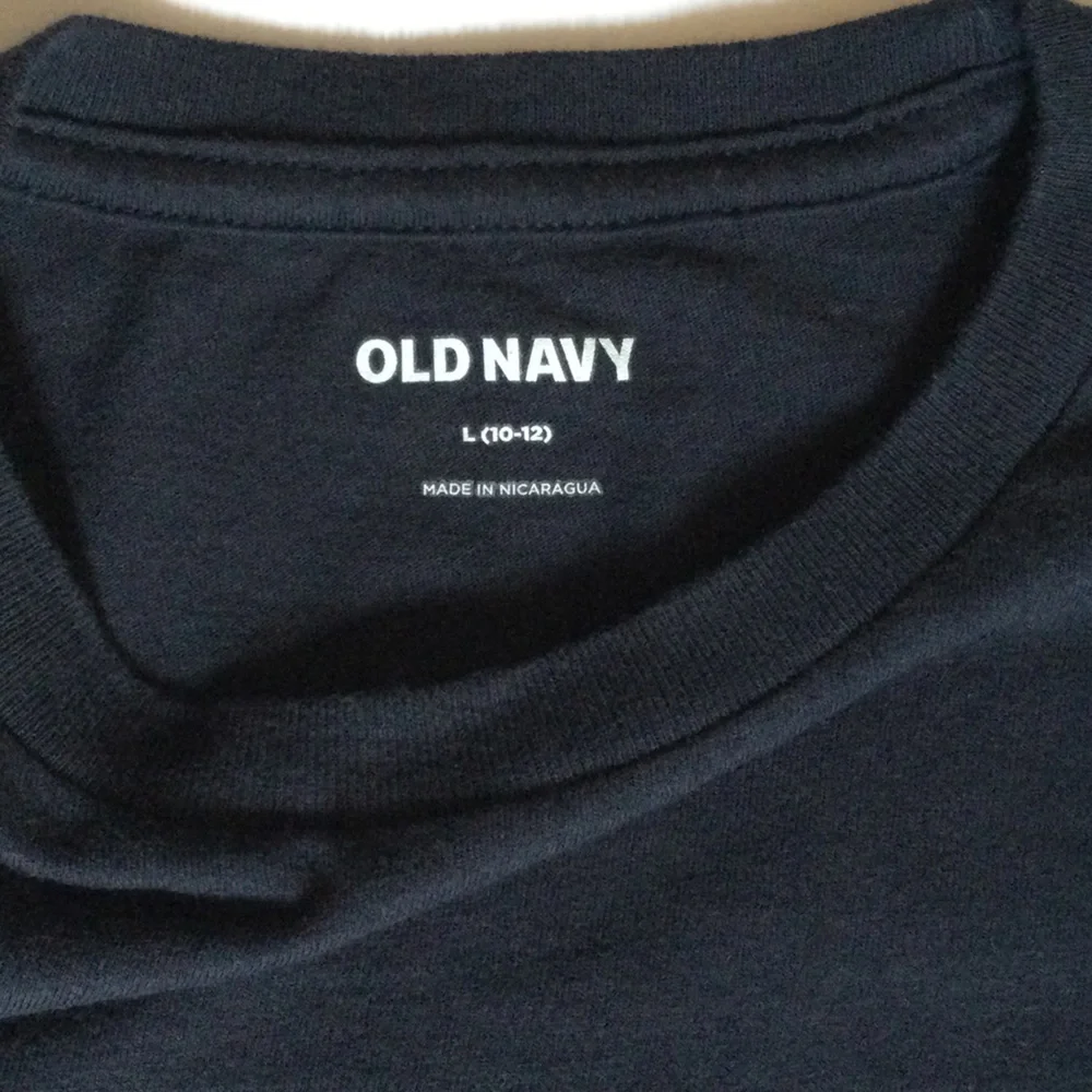 Old Navy Boy’s Size Large (10-12) Sonic 'Top Speed' Navy Graphic Tee
